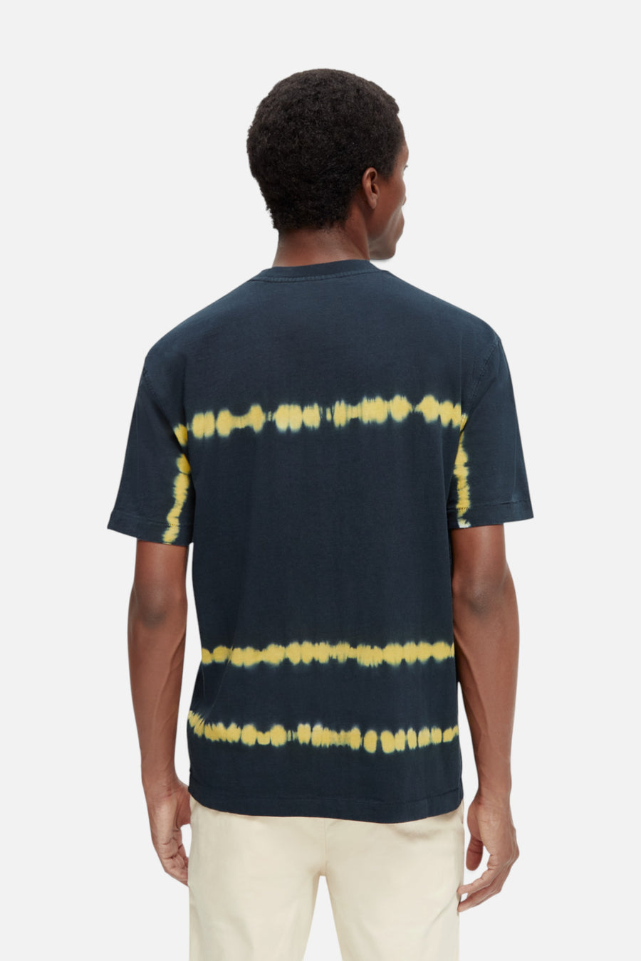 Scotch & Soda Dip-Dye Jersey Tee, Navy – back view
