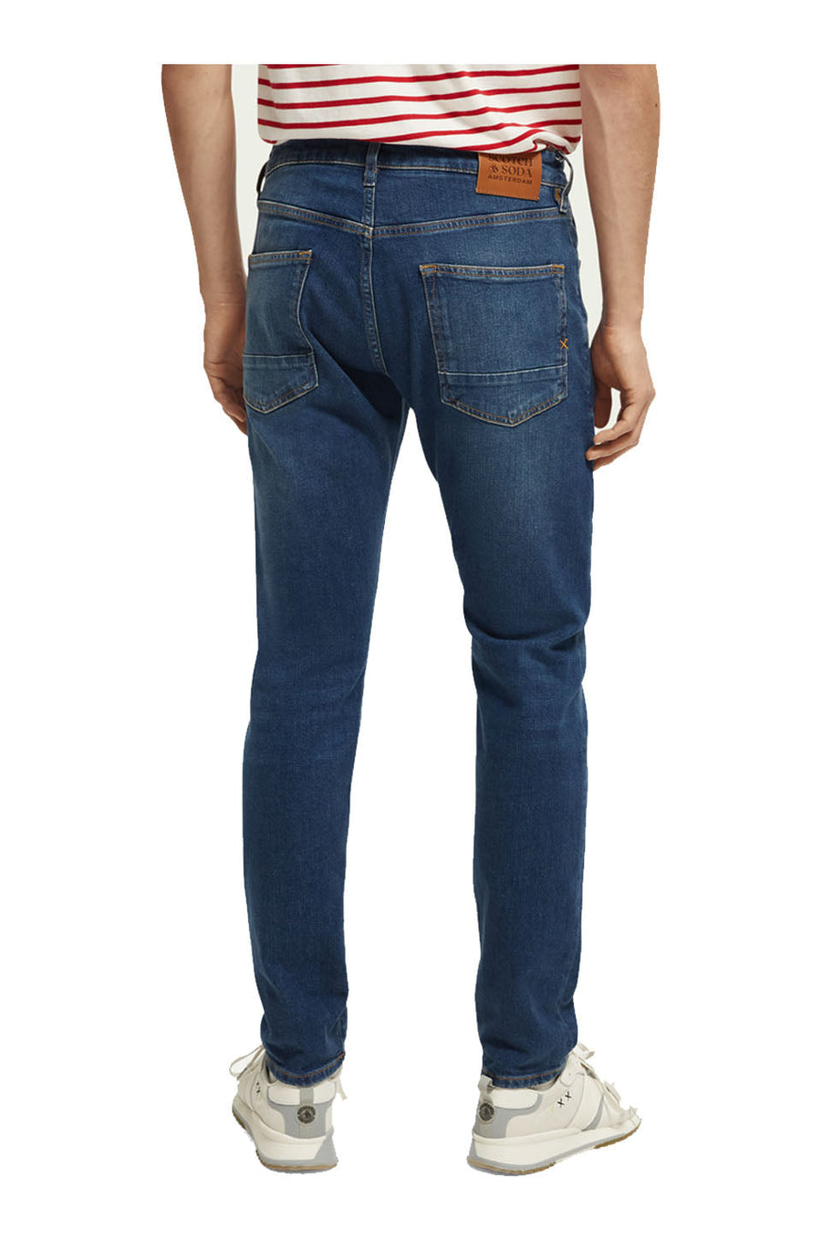 Scotch & Soda Essentials Ralston In Classic Blue – back view