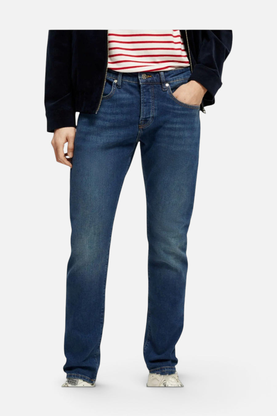 Scotch & Soda Essentials Ralston In Classic Blue – front view