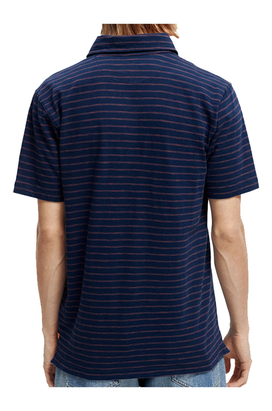 Scotch & Soda Jersey Polo In Combo A – back view