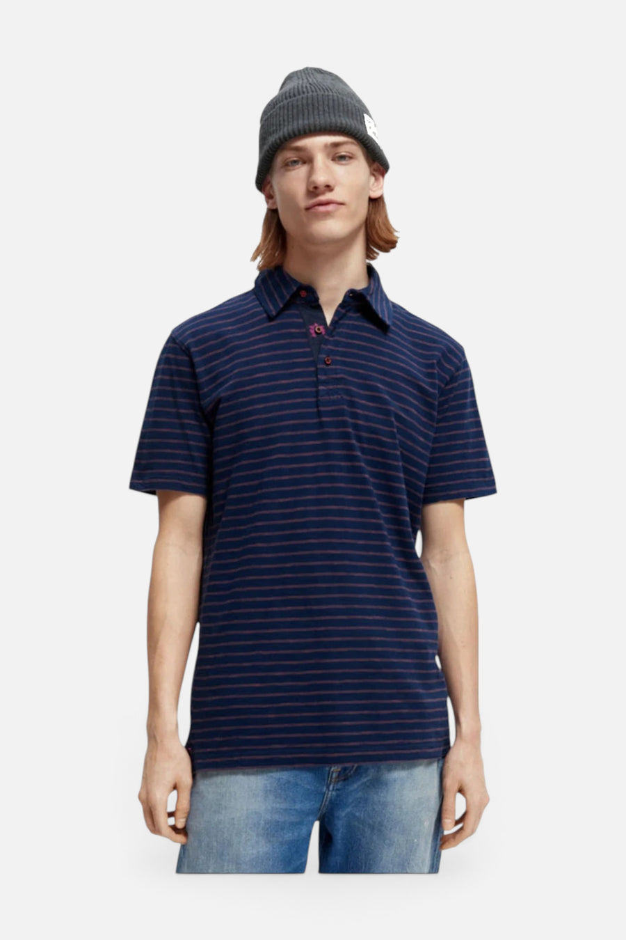 Scotch & Soda Jersey Polo In Combo A – front view