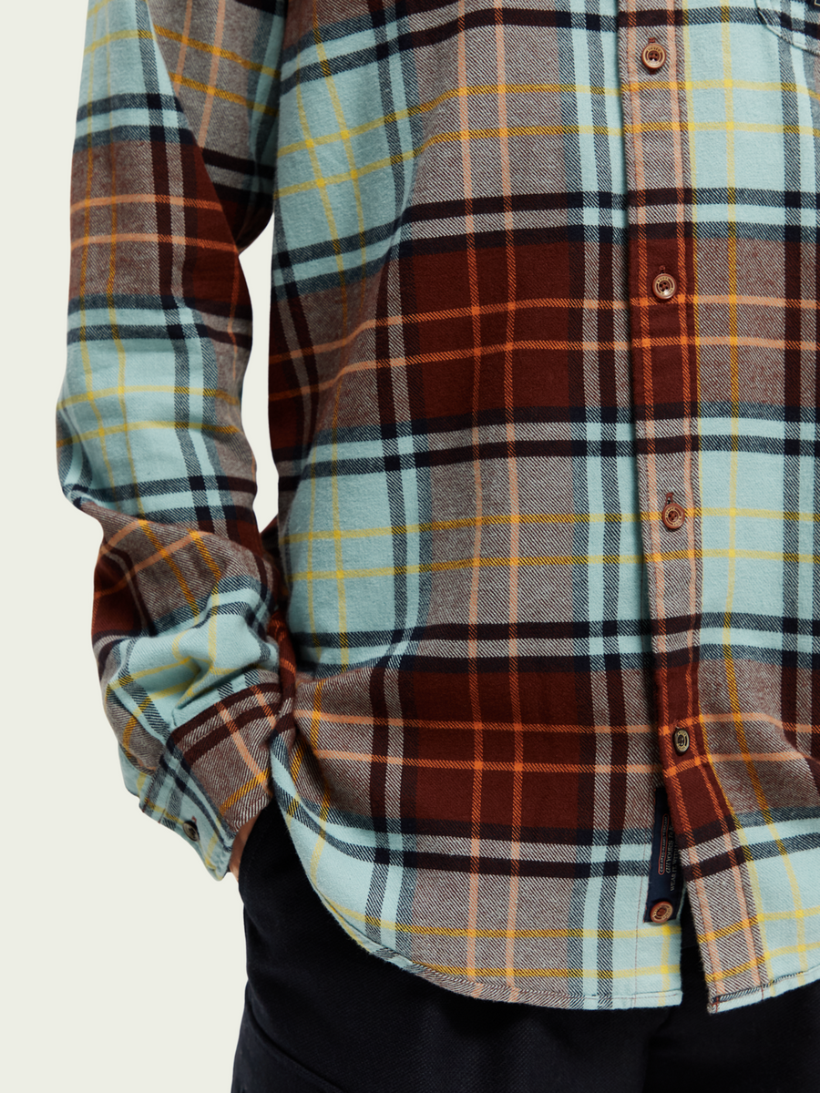 Scotch & Soda Mid-Weight Brushed Flannel – detail