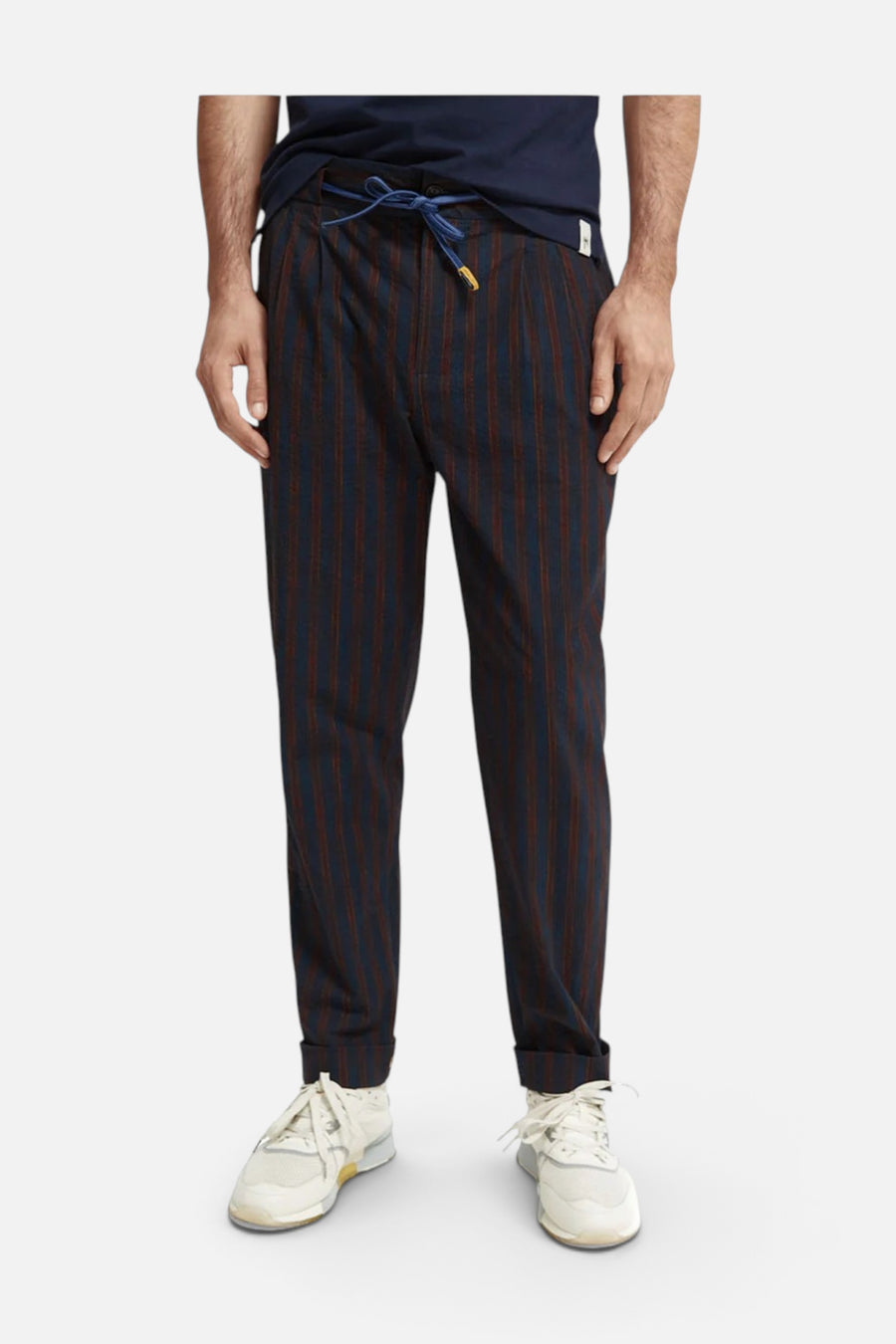 Scotch & Soda Regular Fit Tapered Printed Chinos – front view