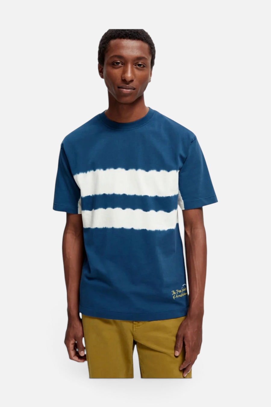 Scotch & Soda Relaxed Tie Dye T-Shirt In Combo B – front view