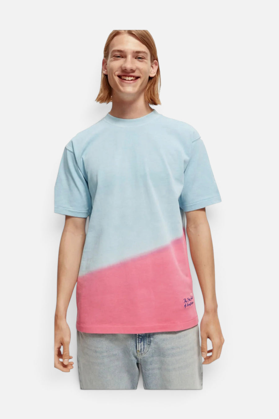 Scotch & Soda Relaxed Tie Dye Tee In Combo A – front view