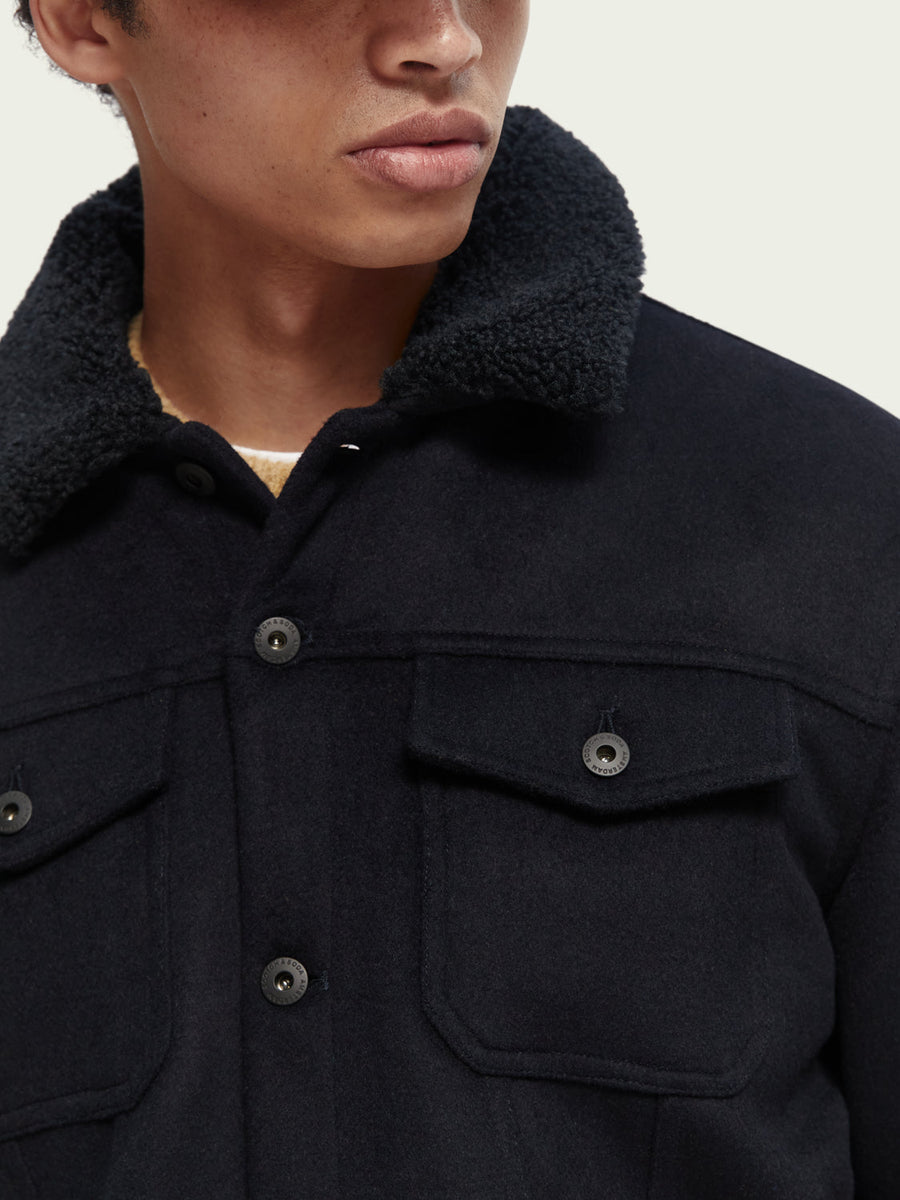 Scotch & Soda Sherpa Lined Trucker Jacket – alternate