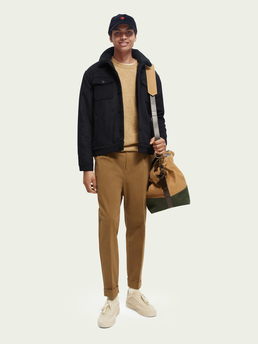 Scotch & Soda Sherpa Lined Trucker Jacket – back view