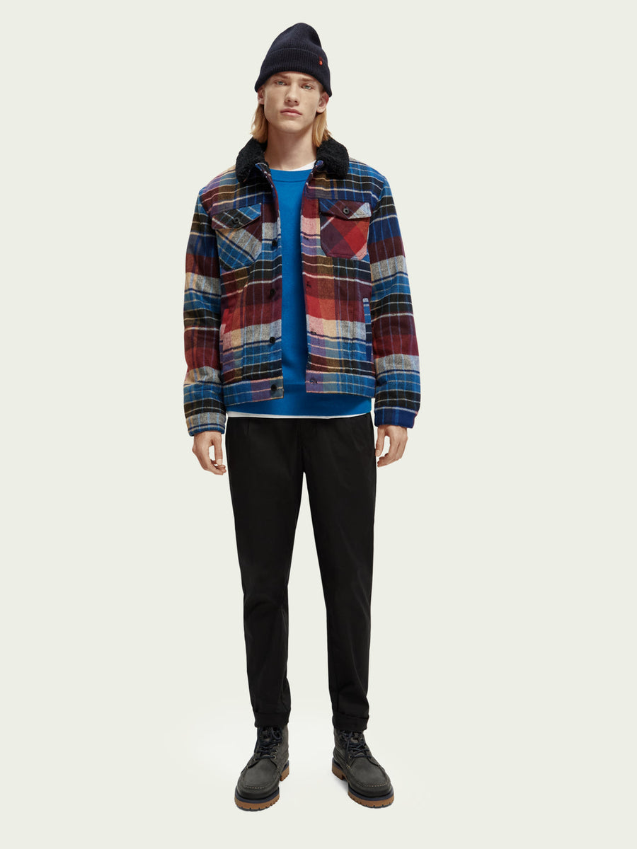 Scotch & Soda Sherpa Lined Trucker Jacket – back view