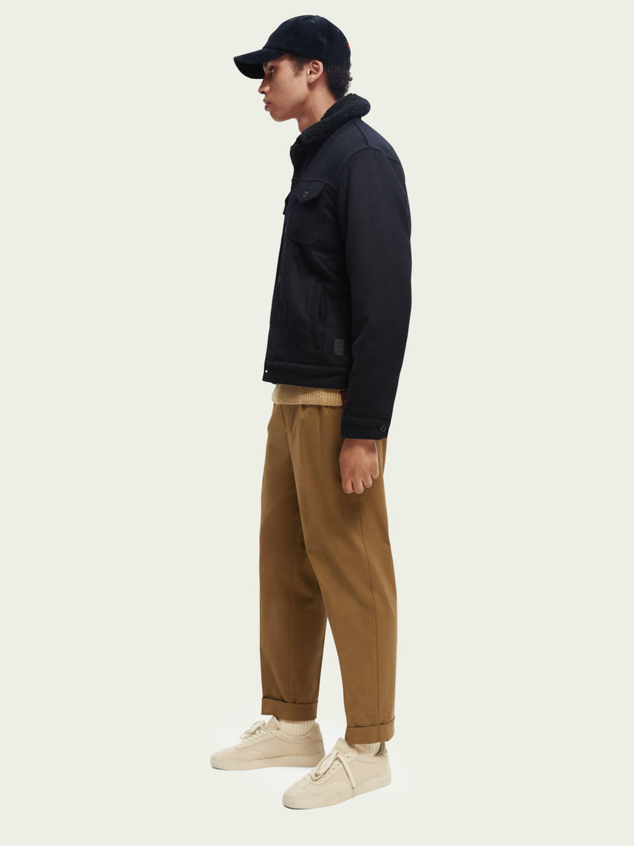 Scotch & Soda Sherpa Lined Trucker Jacket – detail