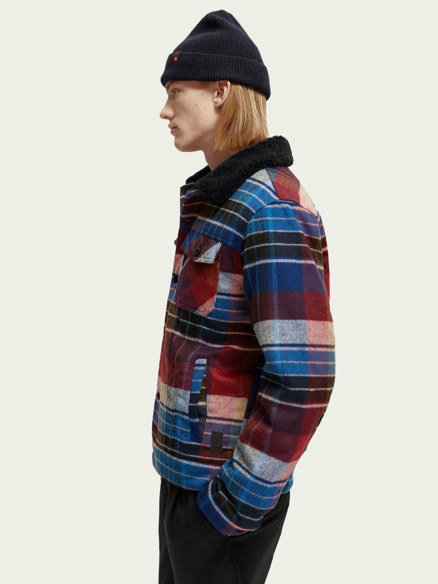 Scotch & Soda Sherpa Lined Trucker Jacket – detail