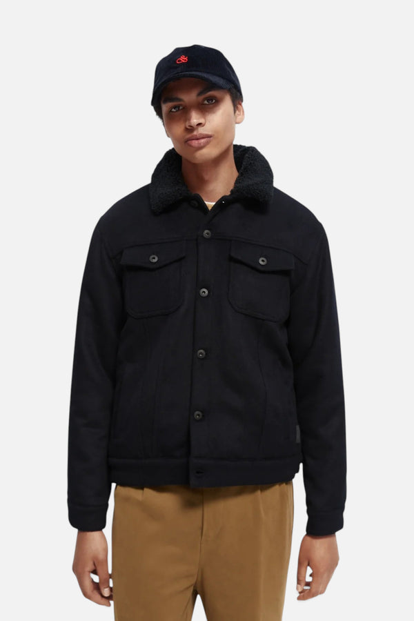 Scotch & Soda Sherpa Lined Trucker Jacket