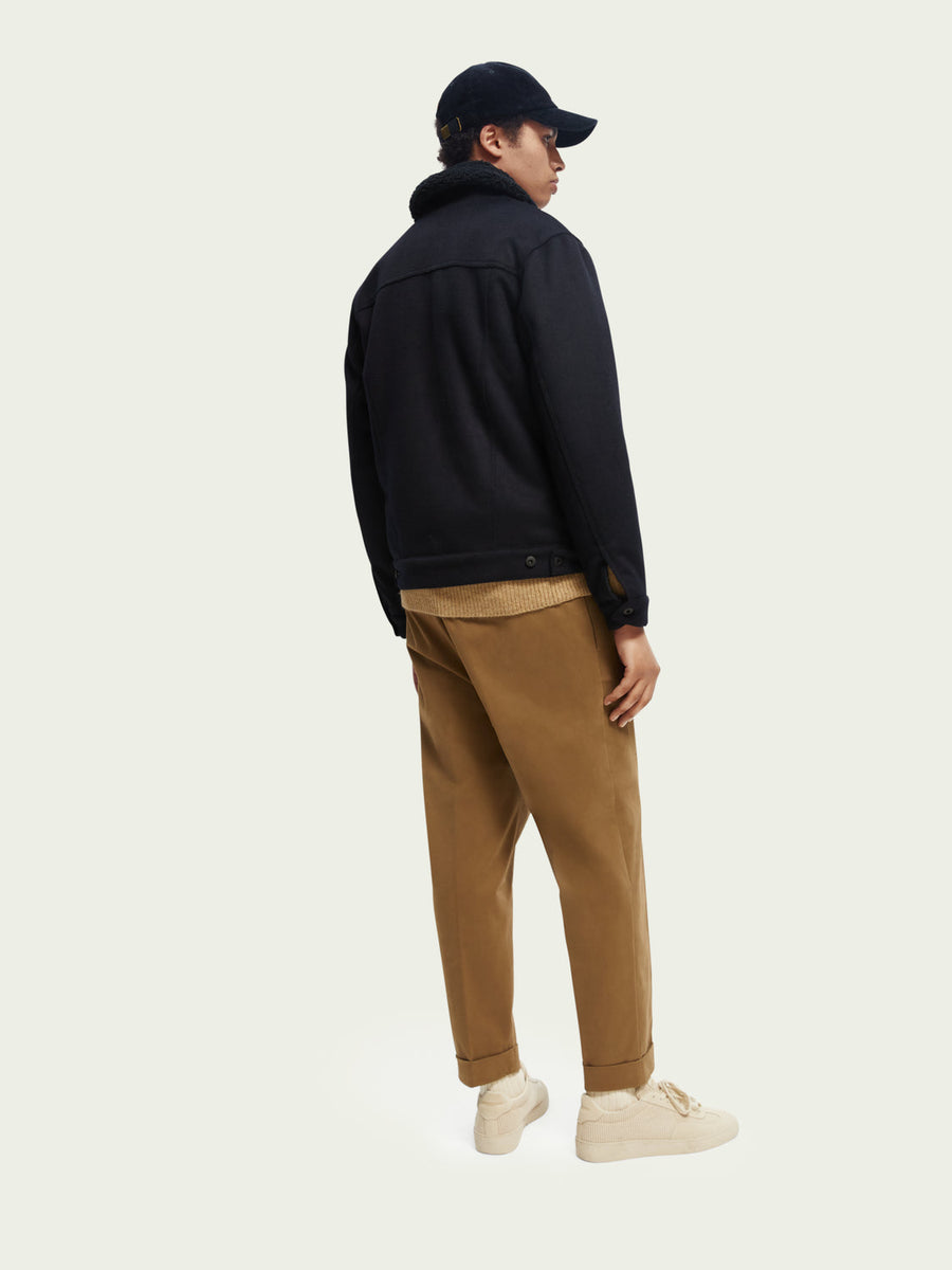 Scotch & Soda Sherpa Lined Trucker Jacket – side view
