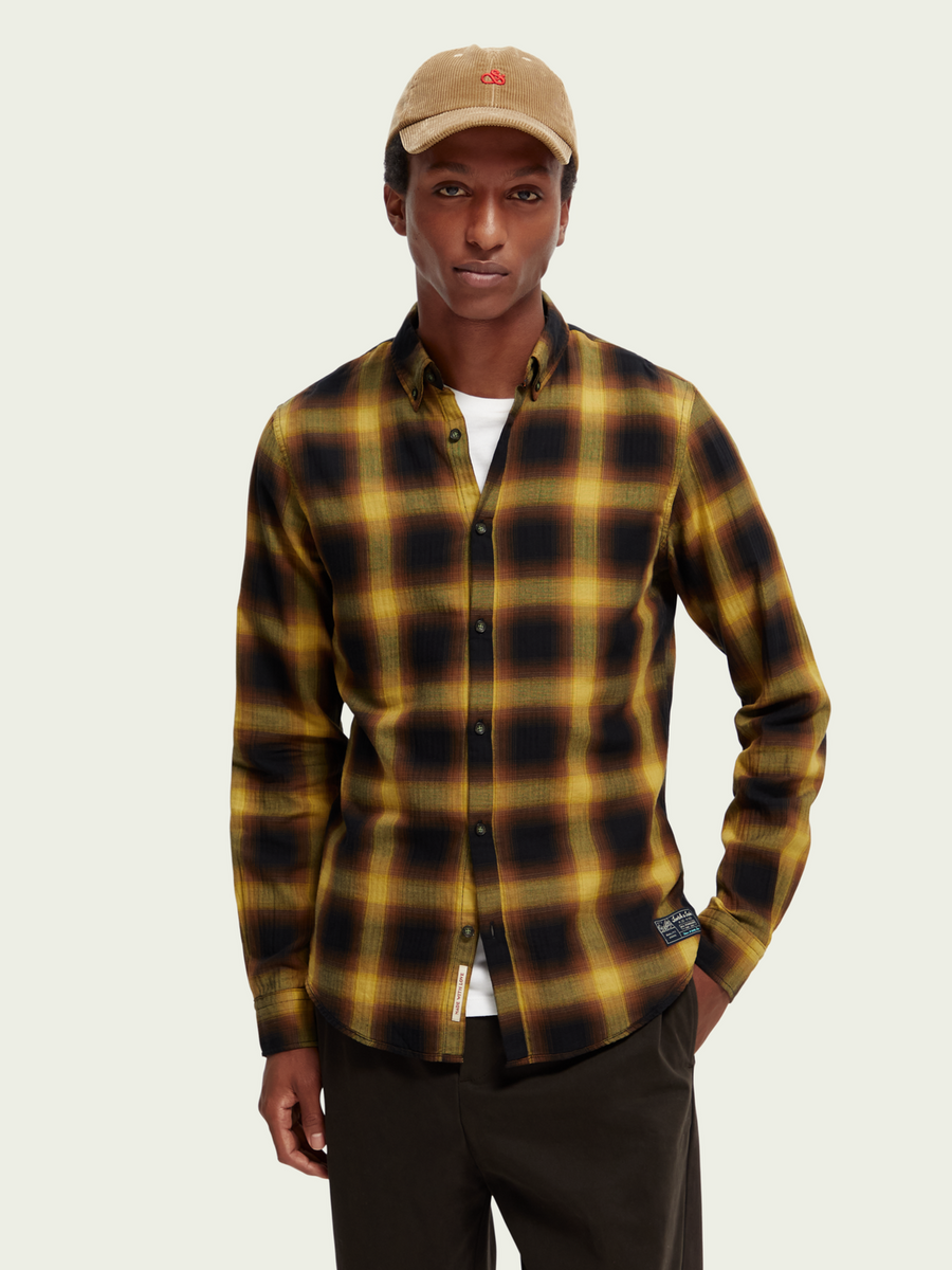 Scotch & Soda Slim Fit Light-Weight Bb Check – back view