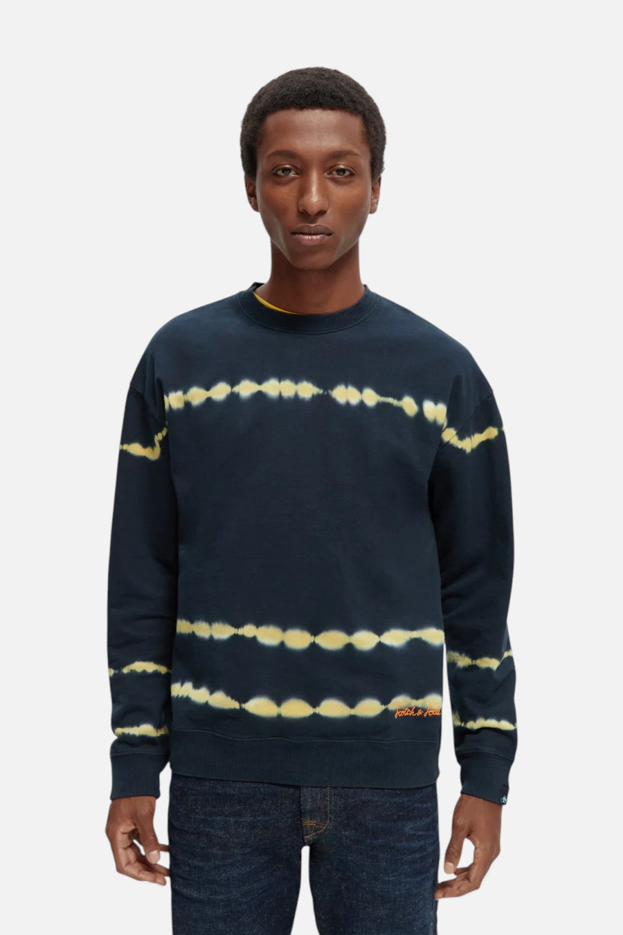 Scotch & Soda Tie-Dye Crewneck Sweatshirt – front view