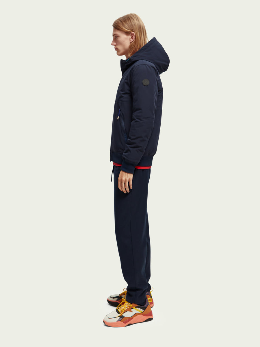 Scotch & Soda Water Repellent Hooded Jacket – detail