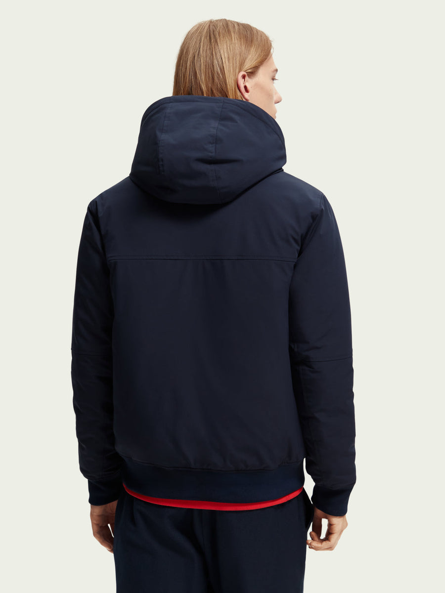 Scotch & Soda Water Repellent Hooded Jacket – side view