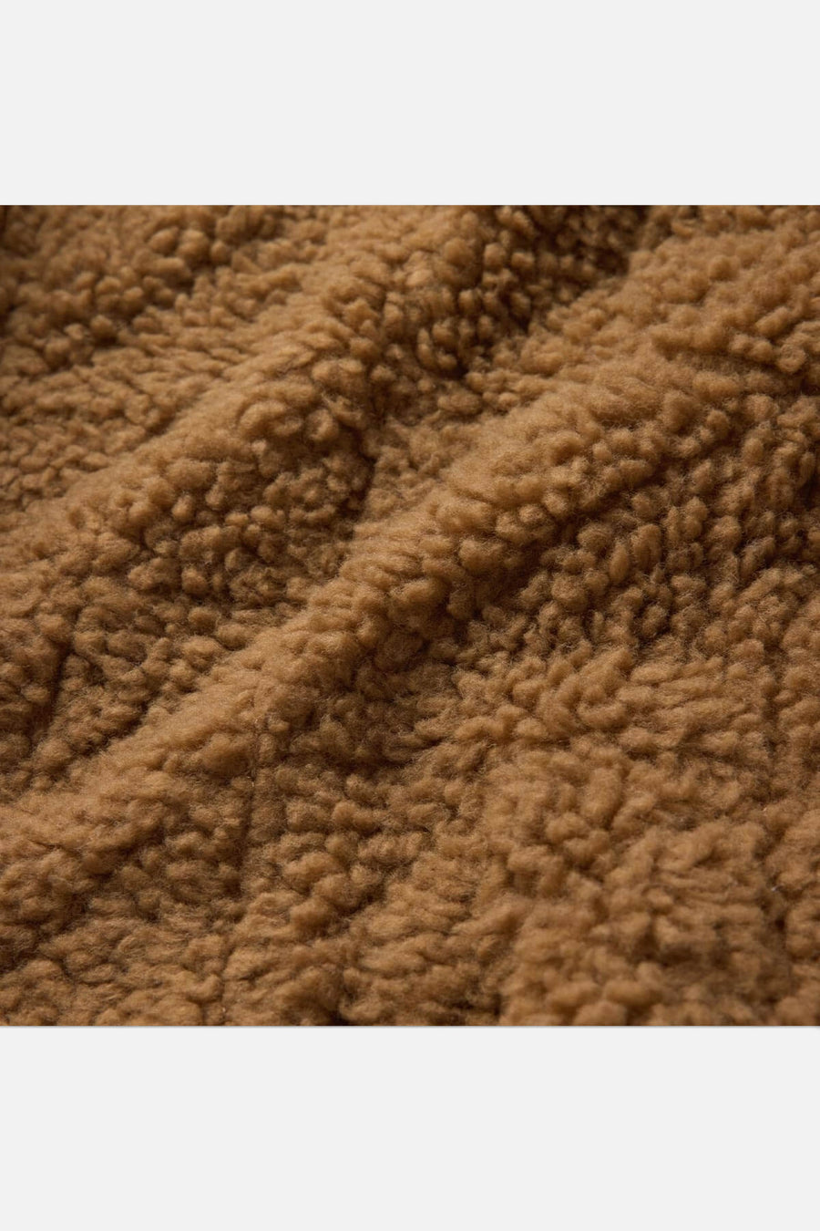 Seager Bison Insulated Jacket in Tobacco – fabric detail