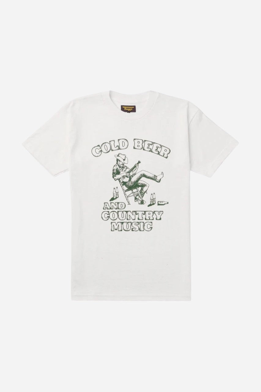 Seager Country Music Tee in White – front view