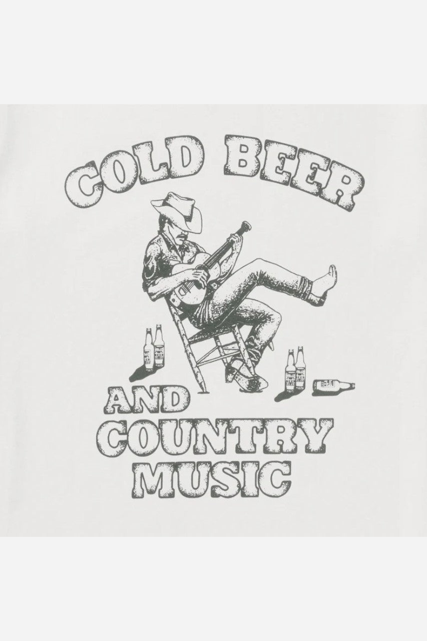 Seager Country Music Tee in White – side view