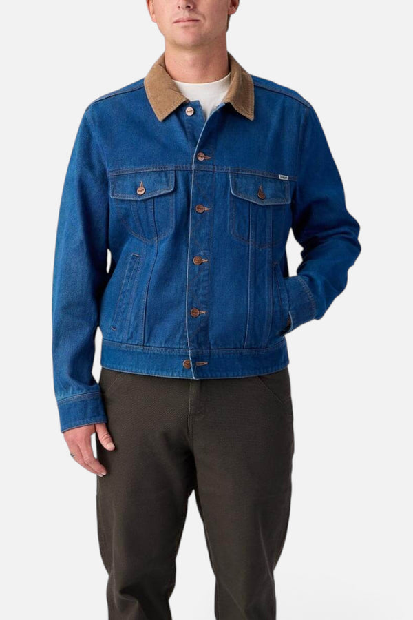 Seager Freewheelin' Denim Jacket in Rinsed Indigo
