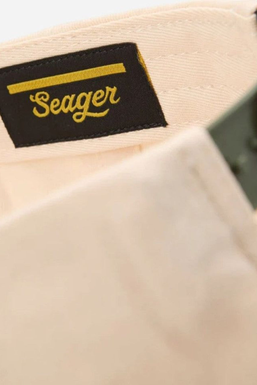 Seager I'm Hooked Snapback Cream/Camo – flat lay