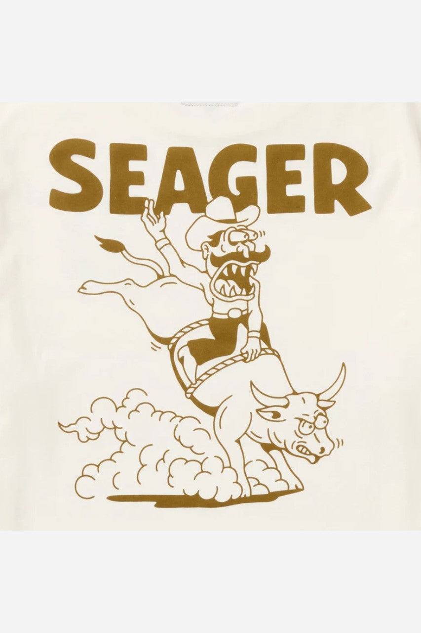 Seager Jaripeo Tee in Vintage White – detail