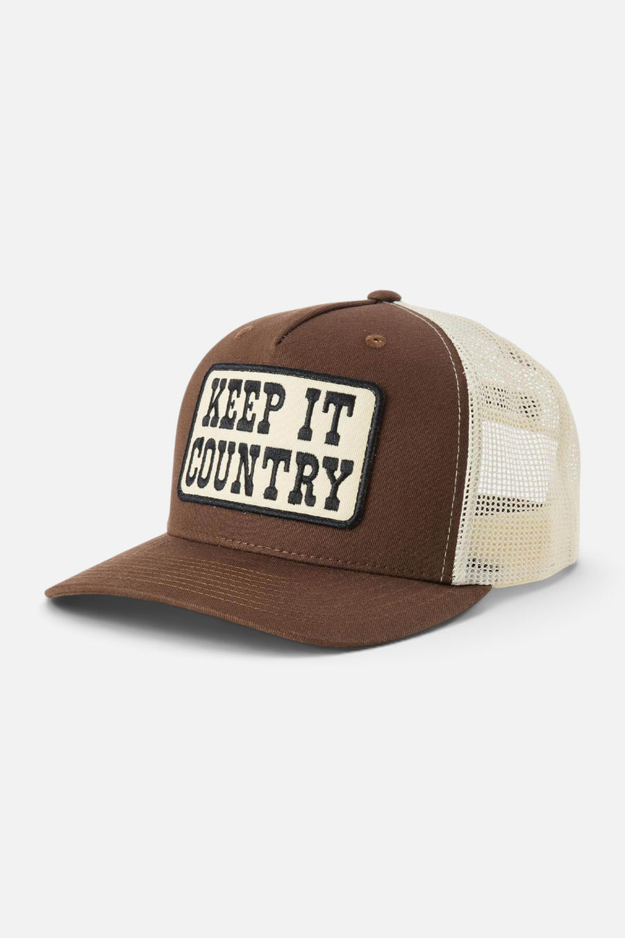 Seager Keep It Country Trucker Hat in Brown/Cream – alternate