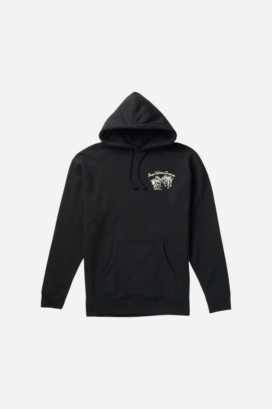 Seager Los Rios Mid-Weight Hoodie in Black – front view