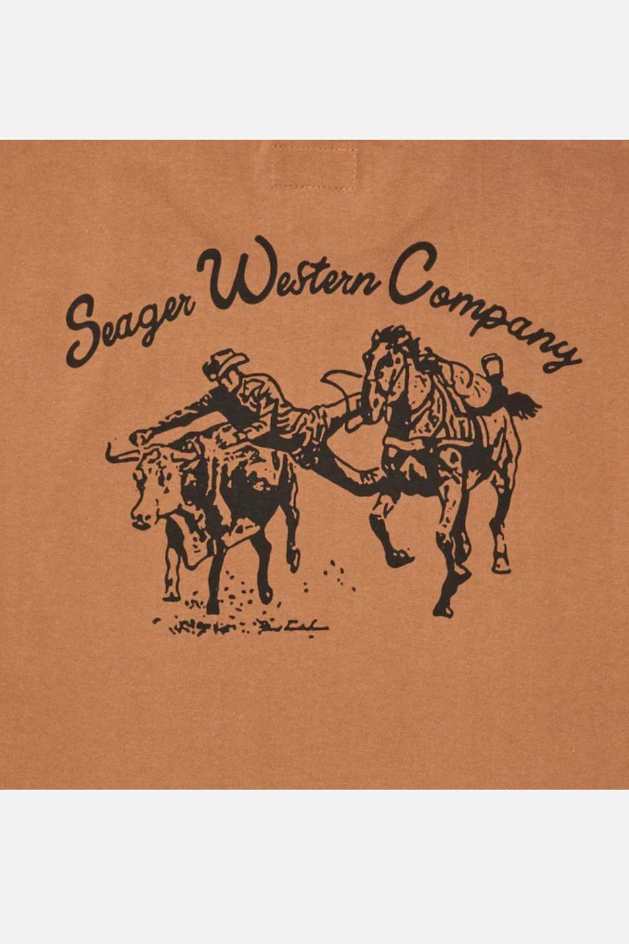 Seager Los Rios Tee Brown – detail