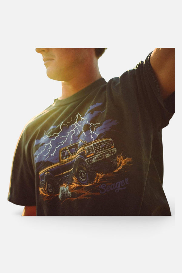 Seager Mud Romp Premium Tee in Pigment Black