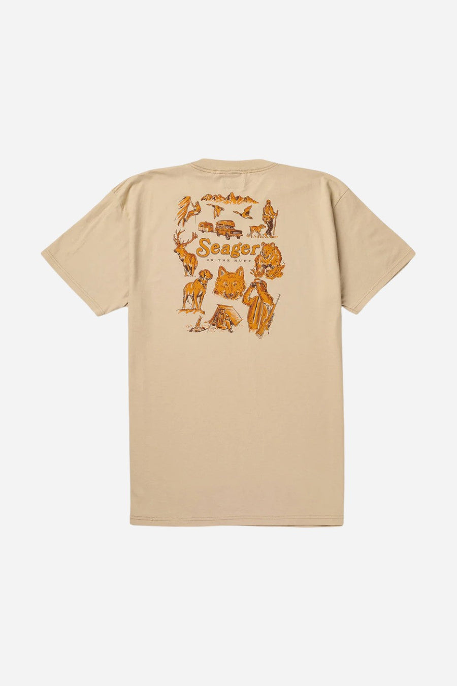 Seager On The Hunt Tee Cream – front view