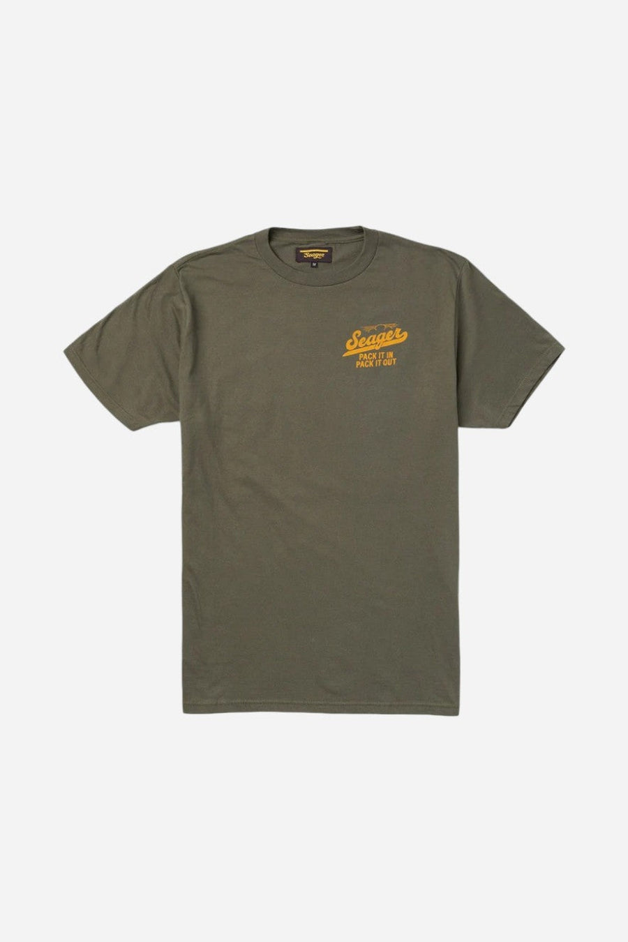 Seager Papaw Tee Army in Green – side view