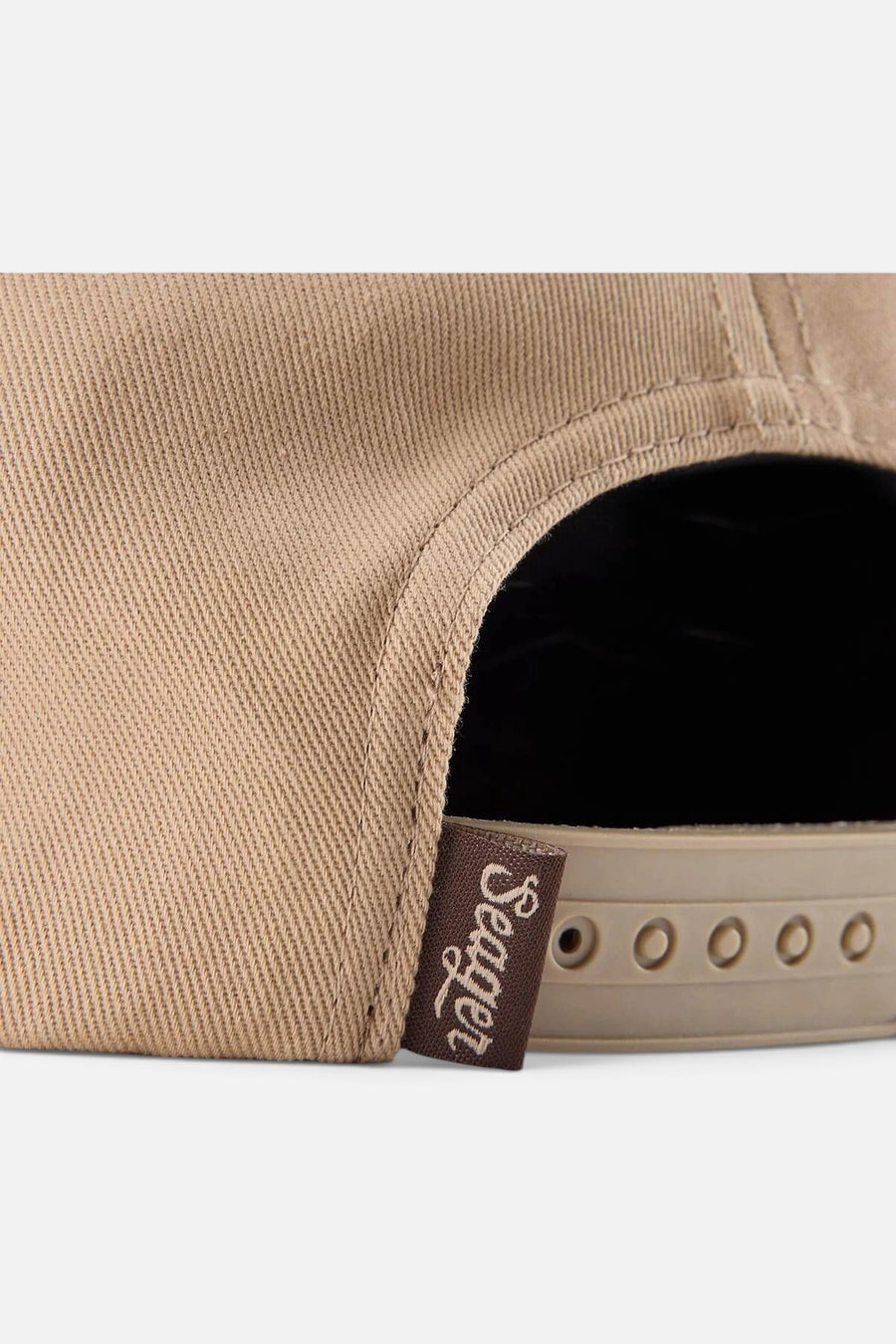 Seager Raised Right Trucker Hat in Brown – flat lay