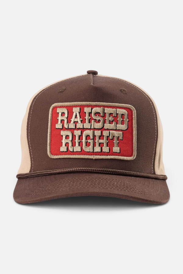 Seager Raised Right Trucker Hat in Brown