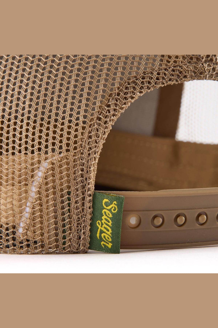 Seager Raised Right Trucker Hat in Camo – detail