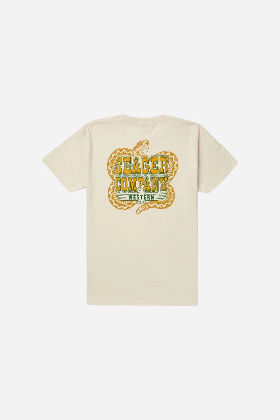 Seager Rattler Tee Vintage White – front view
