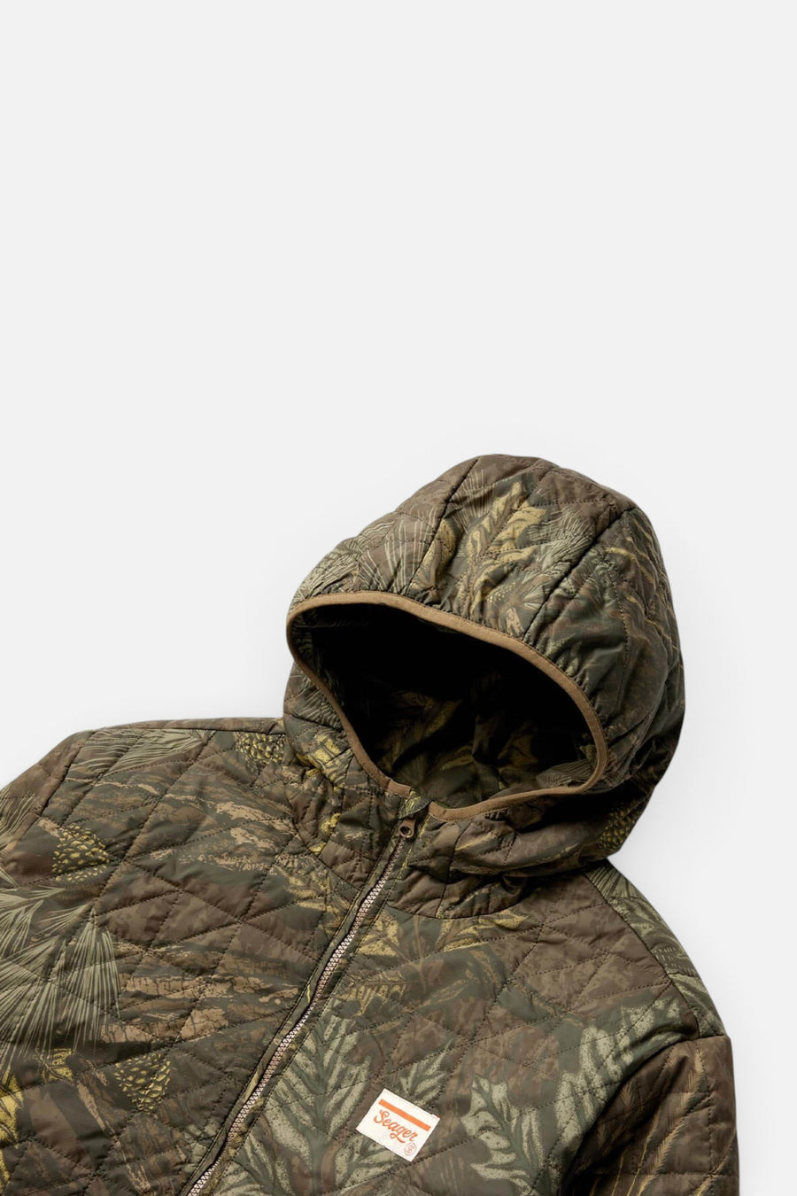 Seager Ruff & Tuff Puff Jacket in Seager Camo – detail
