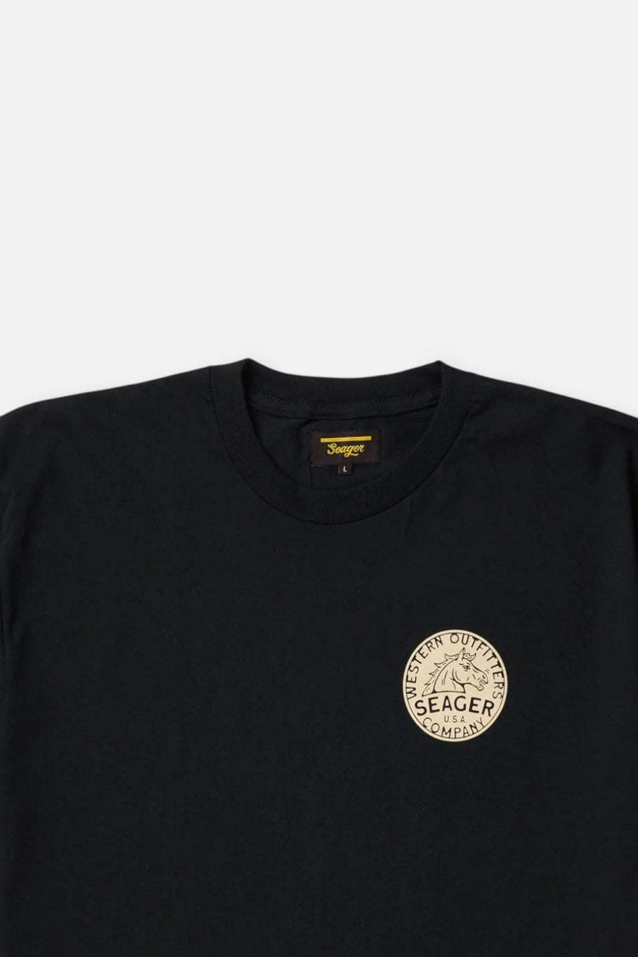 Seager Stang Tee Black – detail