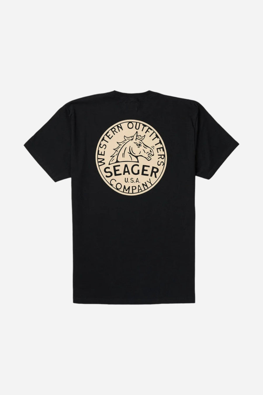 Seager Stang Tee Black – front view