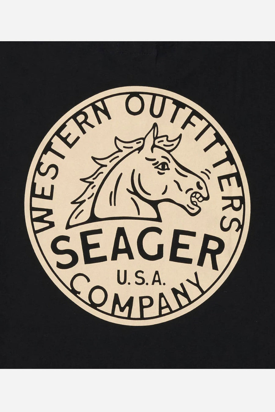 Seager Stang Tee Black – side view