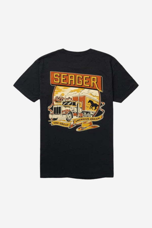 Seager Trucking Tee in Black