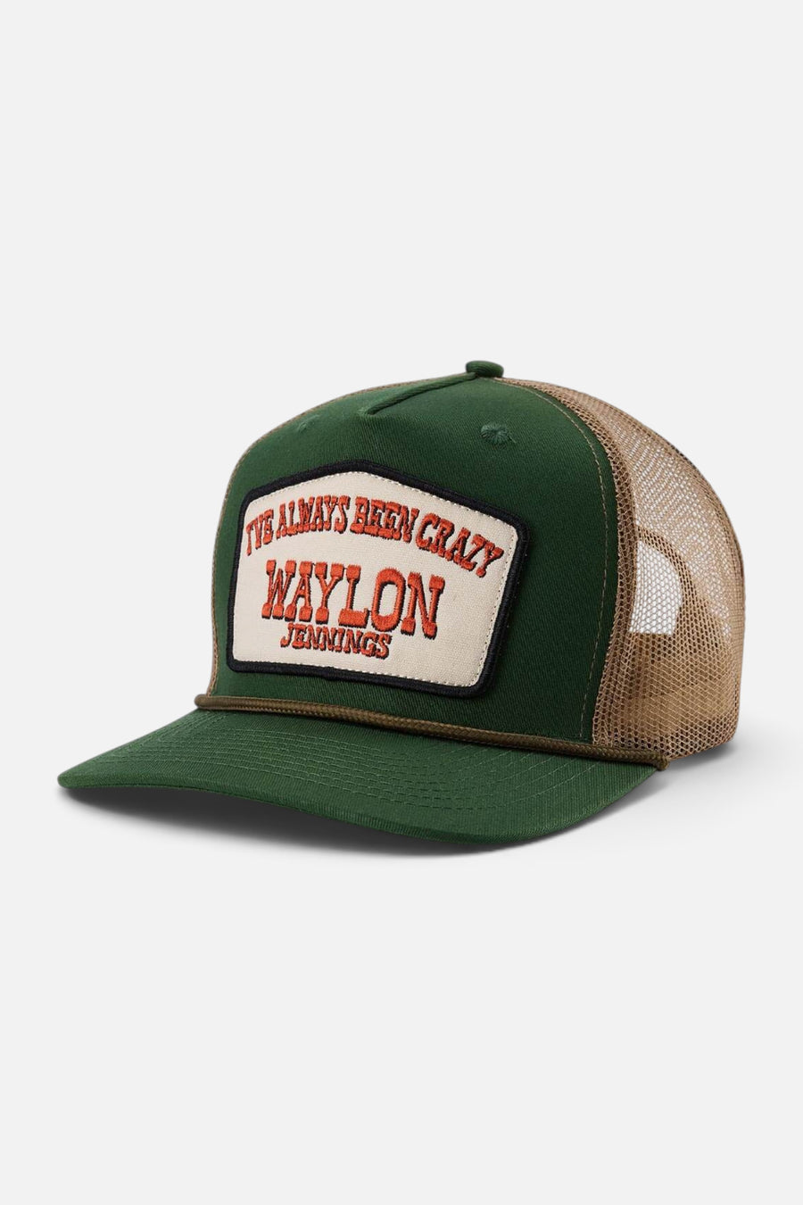Seager x Waylon Jennings Always Been Crazy Trucker Hat in Green – alternate