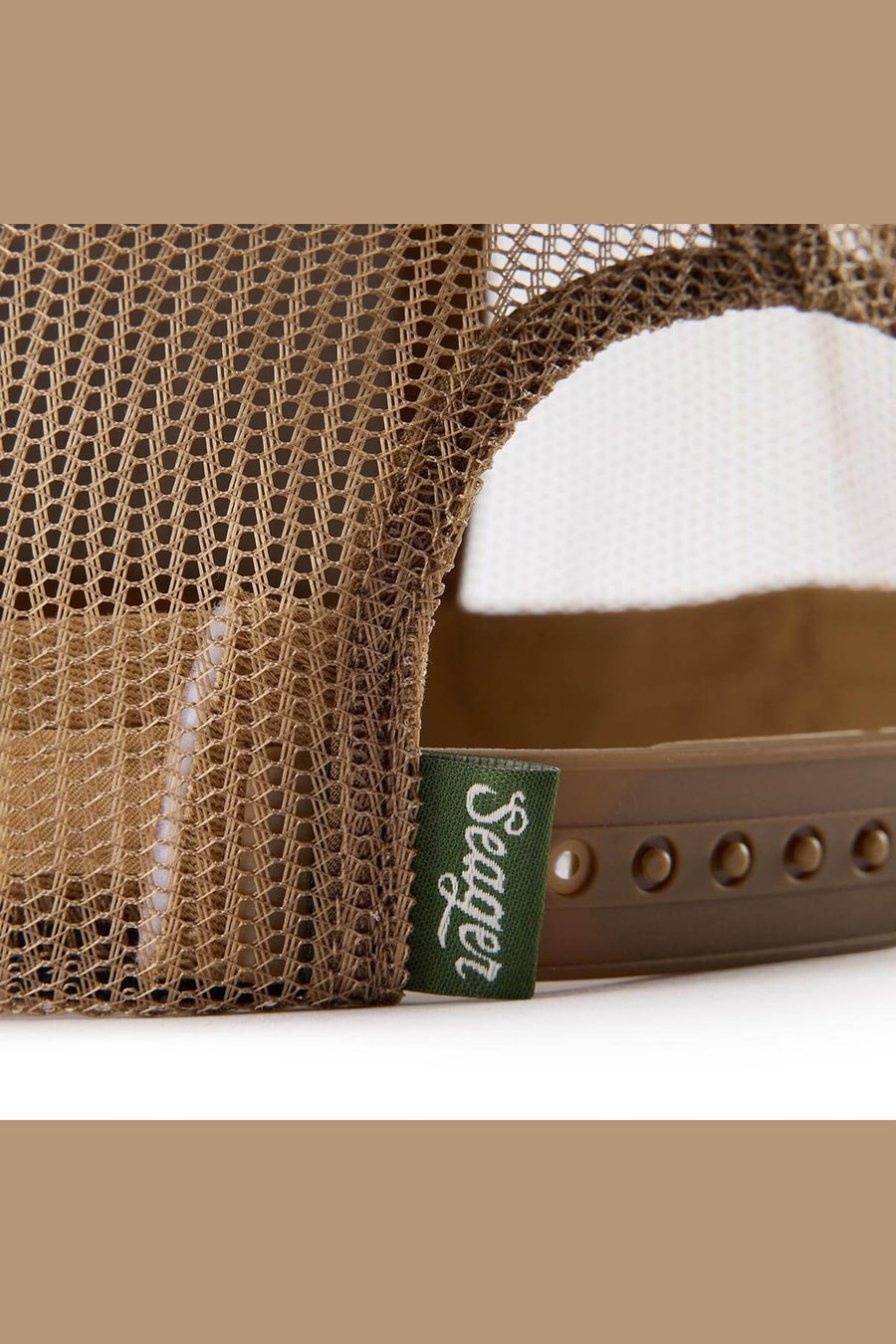 Seager x Waylon Jennings Always Been Crazy Trucker Hat in Green – detail