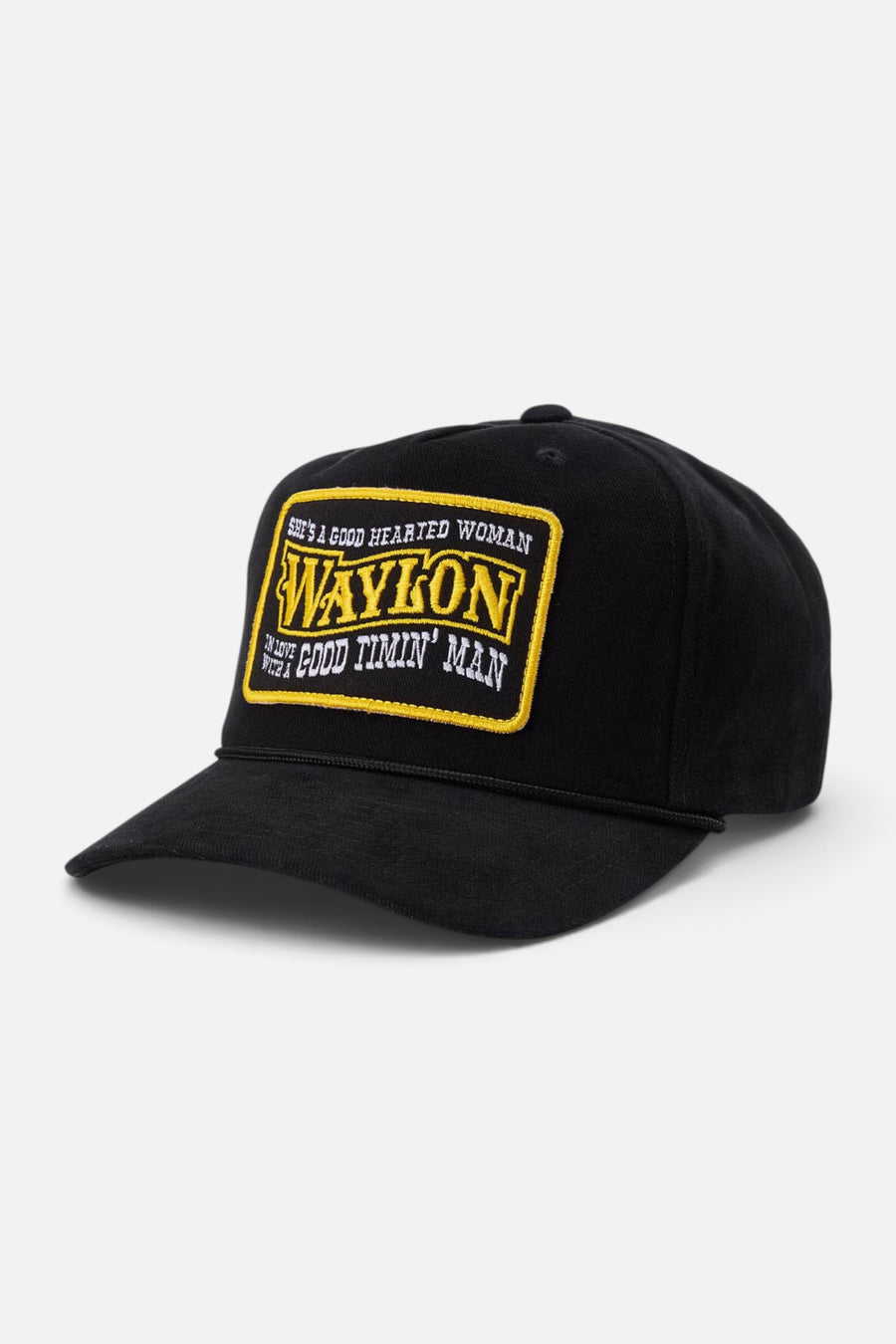 Seager x Waylon Jennings Good Hearted Woman Snapback in Black – alternate