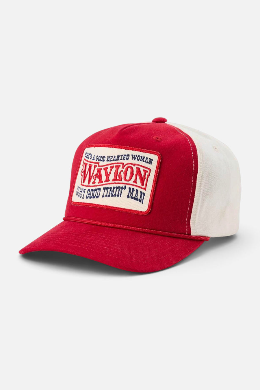 Seager x Waylon Jennings Good Hearted Woman Snapback in Red – alternate