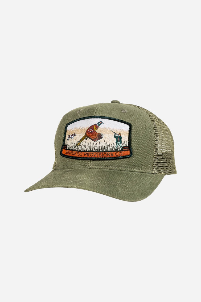 Sendero Bird Hunter Hat Jalapeno/Olive – back view