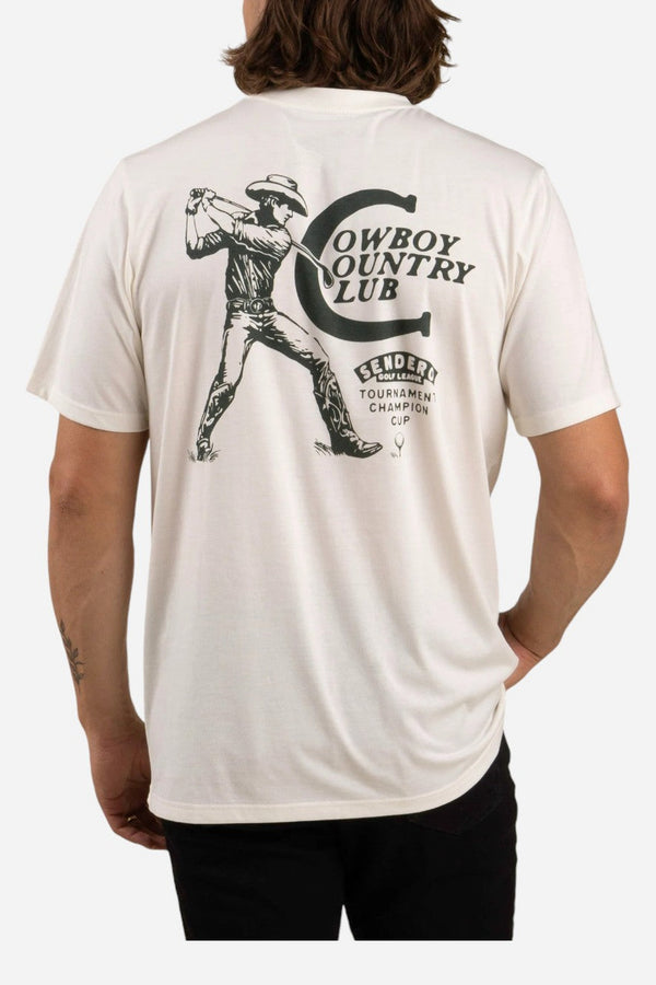 Sendero Cowboy Country Club T-Shirt White