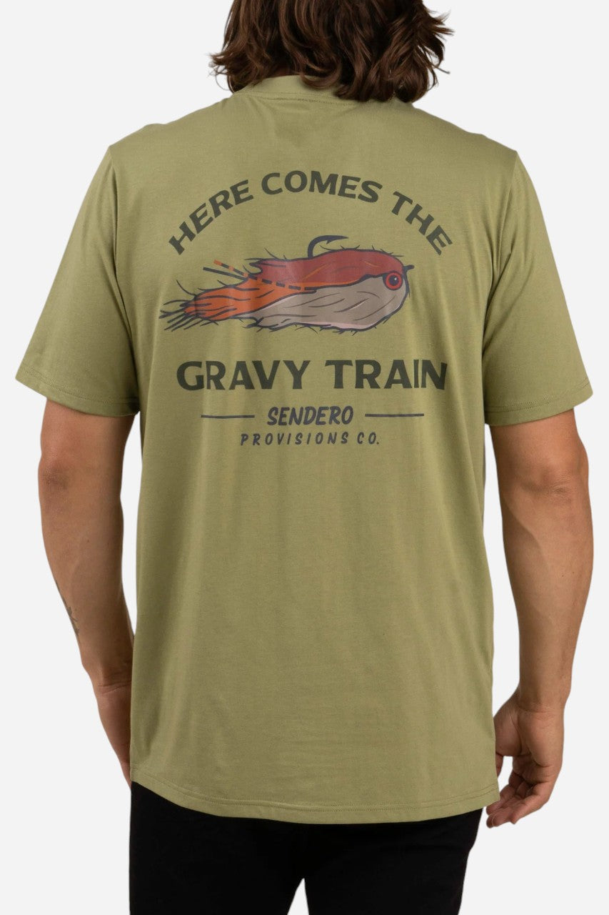 Sendero Gravy Train T-Shirt Sage – side view