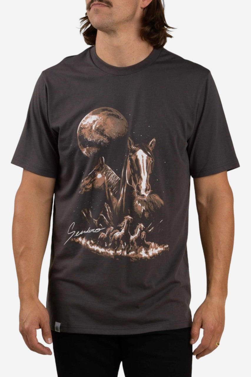 Sendero Midnight Riders T-Shirt Black – back view