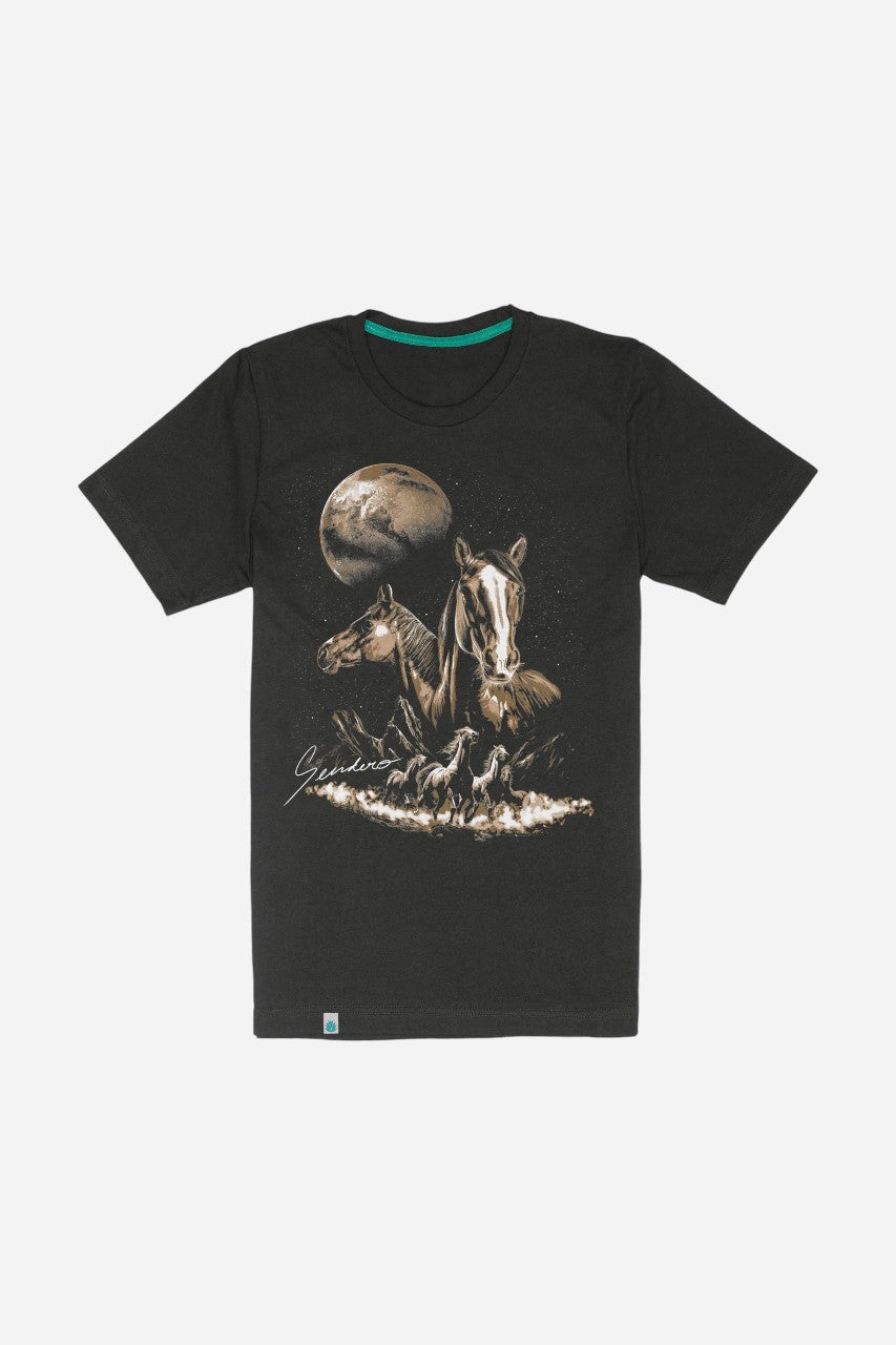 Sendero Midnight Riders T-Shirt Black – front view